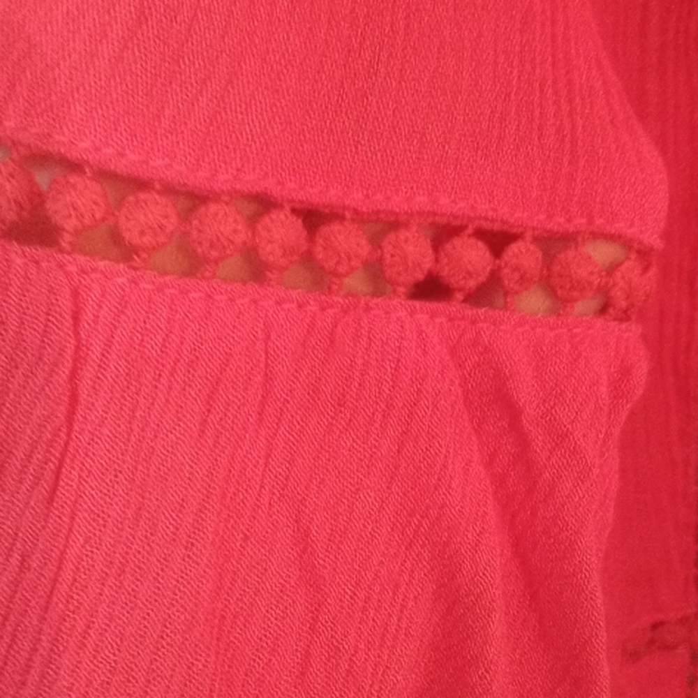 NWT🎁FREE GIFT IS INCLUDED🎁Summer Top Blouse Knitted Inlays, Bell Sleeve - Picture 7 of 13